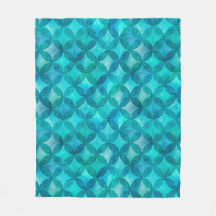 Abstracte overlappende cirkels naadloos patroon. W Fleece Deken
