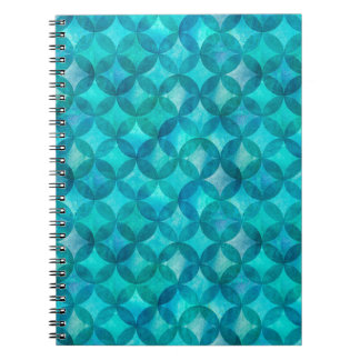 Abstracte overlappende cirkels naadloos patroon. W Notitieboek