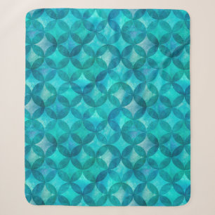 Abstracte overlappende cirkels naadloos patroon. W Sherpa Deken