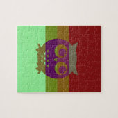 Abstracte owl-fotopuzzel legpuzzel (Horizontaal)