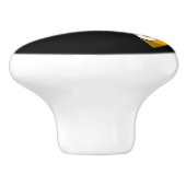 ABSTRACTE OWL KERAMISCHE KNOP (Zijkant)