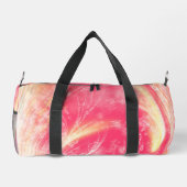 Abstracte Paardebloemen & vuurvliegjes Geel rood Plunjezak (Achterkant)