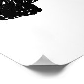 Abstracte paardenkop poster (Hoek)