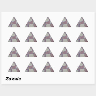 Abstracte paarse aanpasbare sticker