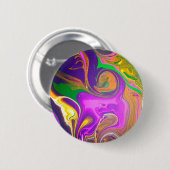 Abstracte "Paarse aap" Design pin/ Ronde Button 5,7 Cm (Voorkant /achterkant)