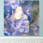 Abstracte Paarse aura-kracht Canvas Afdruk (Insitu (Houten vloer))