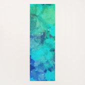 Abstracte Paarse blauw-alcoholinkt op maat Yogamat (Achterkant)