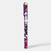 Abstracte Paarse bursts monogram Initiaal Case-Mate iPhone Case (Achterkant / Links)