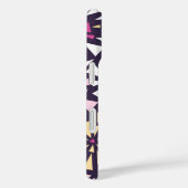 Abstracte Paarse bursts monogram Initiaal Case-Mate iPhone Case (Achterkant / Rechts)