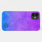 Abstracte Paarse en Blauwe Gepersonaliseerde Telef Case-Mate iPhone Case (Achterkant (horizontaal))