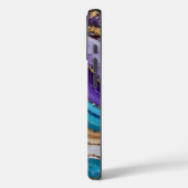 Abstracte Paarse en blauwe topografie Case-Mate iPhone Case (Achterkant / Links)