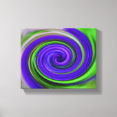 Abstracte Paarse en groene zwembroeken Canvas Afdruk (Voorkant)