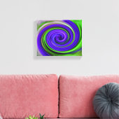 Abstracte Paarse en groene zwembroeken Canvas Afdruk (Insitu (Woonkamer))