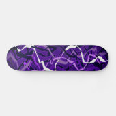 Abstracte Paarse golf Skateboard (Horizontaal)