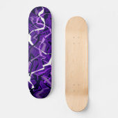 Abstracte Paarse golf Skateboard (Voorkant)