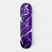 Abstracte Paarse golf Skateboard (Voorkant)