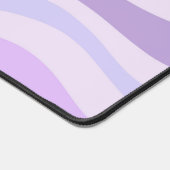 Abstracte Paarse Groovy Stripe Liquid Pattern Bureaumat (Hoek)