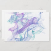 Abstracte Paarse haas Briefpapier (Voorkant / Achterkant)