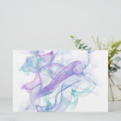 Abstracte Paarse haas Briefpapier (Staand voorkant)