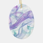 Abstracte Paarse haas Keramisch Ornament (Achterkant)