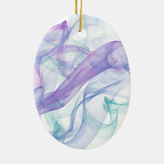 Abstracte Paarse haas Keramisch Ornament (Achterkant)