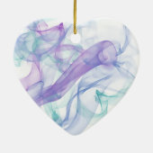 Abstracte Paarse haas Keramisch Ornament (Achterkant)