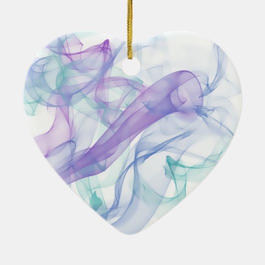 Abstracte Paarse haas Keramisch Ornament (Achterkant)