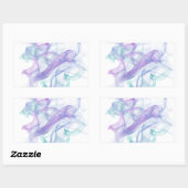 Abstracte Paarse haas Rechthoekige Sticker (Vel)