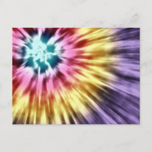 Abstracte Paarse kleurstof Briefkaart