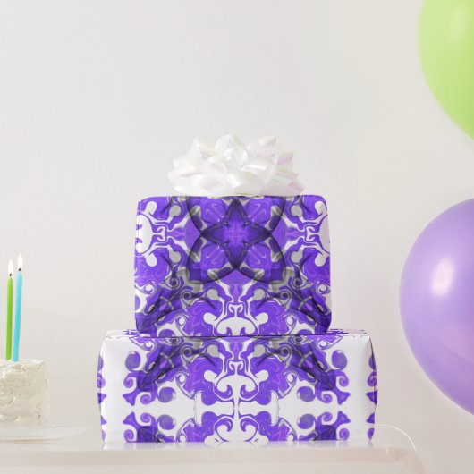 Abstracte paarse mandala, psychedelische mandala cadeaupapier (Feestgeschenken)