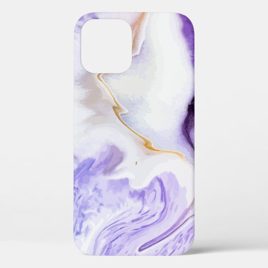 Abstracte paarse marmer Case-Mate iPhone case (Achterkant)