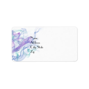 Abstracte Paarse Nevel Etiket