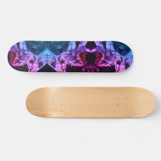 Abstracte Paarse Octopus, 7 3/4 "Skateboard Deck Skateboard (Horizontaal)