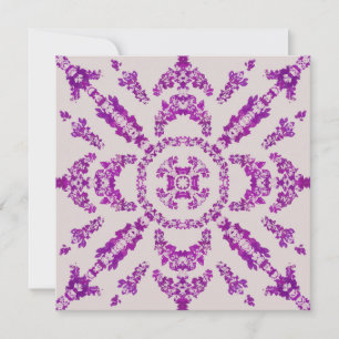 Abstracte Paarse Orchidee Flower Design Pattern Ar Kaart