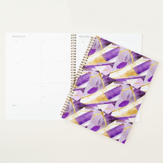 Abstracte Paarse planner (Display)