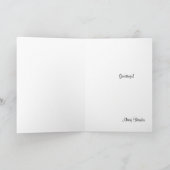 Abstracte Paarse ruitenplaat met retro Floral Bedankkaart (Binnen)