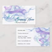 Abstracte Paarse smoeszaken Visitekaartje (Voorkant / Achterkant)