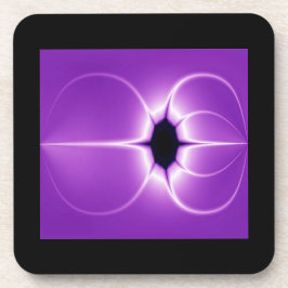 Abstracte Paarse-spinnenfractal Bier Onderzetter