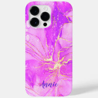 ABSTRACTE PAARSE WATERKLEUR GEPERSONALISEERD
