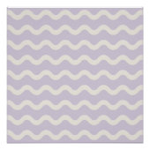 Abstracte Paarse Wavy Stripe Minimalistische Wall Perfect Poster (Voorkant)