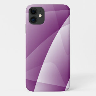 Abstracte Paarse witte ombre Hoesje-Mate iPhone Ca 11 Hoesje