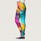 Abstracte Paint Pop Mode Leggings (Links)