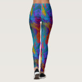 Abstracte Paint Pop Mode Leggings (Achterkant)