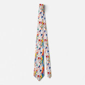 Abstracte Paint Splatter Patroon Kleurrijk Modern Stropdas (Voorkant)