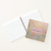Abstracte Painted Spatter Pattern Dream Journal Notitieboek (Binnen)