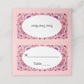  Abstracte Paisley Pattern Shades of Pink (Buitenkant ongevouwen)