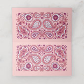  Abstracte Paisley Pattern Shades of Pink (Binnenkant ongevouwen)
