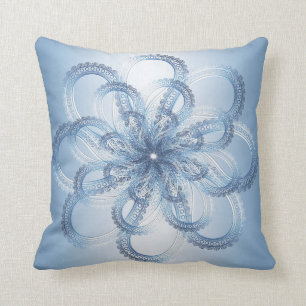 abstracte paisleycirkel met metalen element. kussen