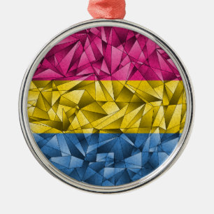 Abstracte Pansexuele vlag Metalen Ornament