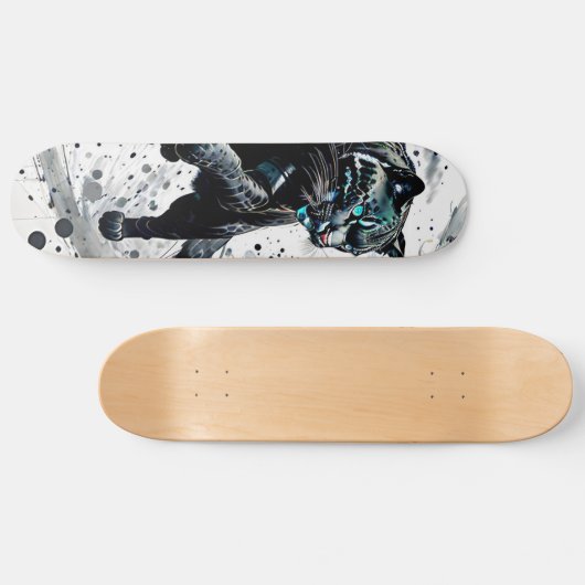 Abstracte Panter Skateboard (Horizontaal)